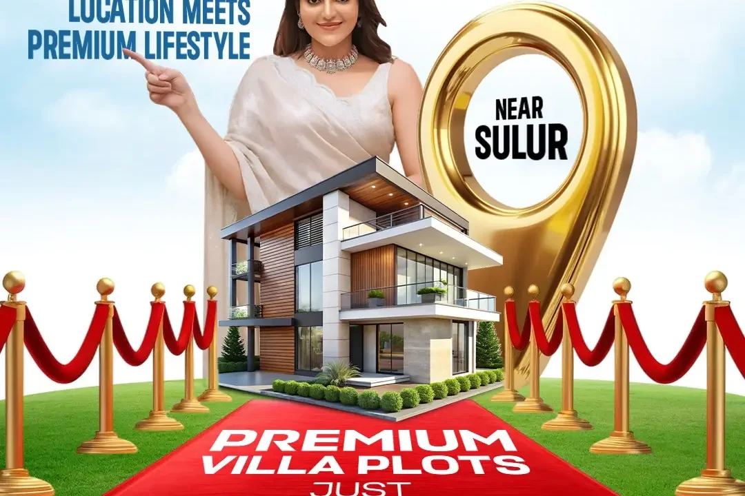 Promotional banner for Signature City Villa plots in Sulur, Coimbatore