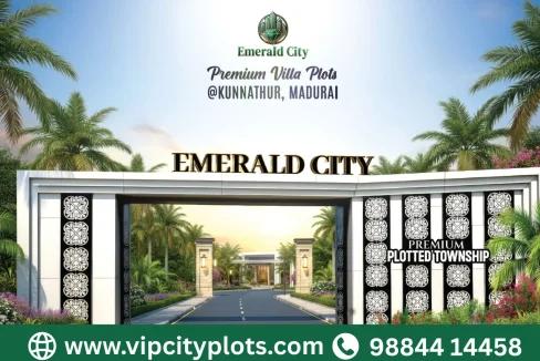 VIP Emerald City Kunnathur Madurai – DTCP & RERA Approved Premium Villa Plots Website Banner